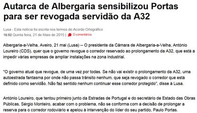 Visão[em linha]-21maio2015-Autarca de Albergaria sensibilizou Portas para ser revogada rervidão da A32.jpg