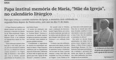 TV-mar.'18-p.6-Papa institui memória de Maria, Mãe da Igreja, no calendário litúrgico.jpg
