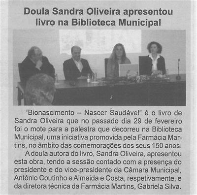 BV-1.ªmar.'20-p.2-Doula Sandra Oliveira apresentou livro na Biblioteca Municipal.jpg