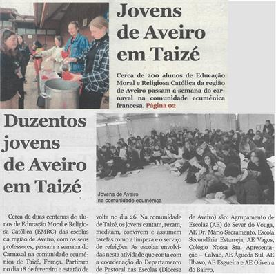 CV-N.º 4534 (22 fev. 2023), p. 1 e 2-Duzentos jovens de Aveiro em Taizé.jpg