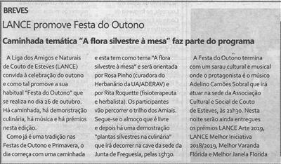 TV-out.'19-p.14-LANCE promove Festa do Outono : caminhada temática "A flora silvestre à mesa" faz parte do programa.jpg