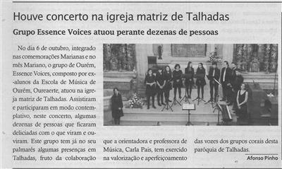 TV-nov.'18-p.14-Houve concerto na Igreja Matriz de Talhadas : Grupo Essence Voices atuou perante dezenas de pessoas.jpg