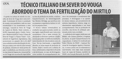 TV-maio13-p12-Técnico italiano em Sever do Vouga abordou o tema da fertilização do mirtilo