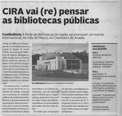 DA-10fev.'16-p.12-CIRA vai repensar as bibliotecas públicas : a rede de bibliotecas da região vai promover um evento internacional no mês de março : no Cineteatro de Anadia.jpg