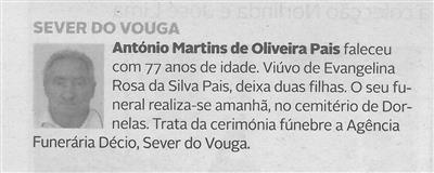DA-02jan.'21-p.9-Sever do Vouga : António Martins de Oliveira Pais.JPG