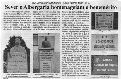 BV-1.ªmar.'21-p.16-Alba, uma história de 100 anos [8.ª parte de nove] : Sever e Albergaria homenageiam o benemérito : rua ou avenida Comendador Augusto Martins Pereira.jpg