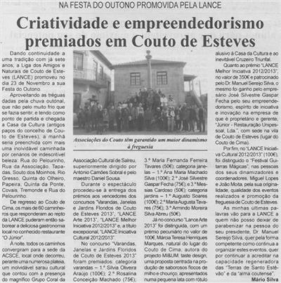 BV-Ano 52, N.º 1005 (1.ª quinzena dez. 2013), p. 5-Criatividade e empreendedorismo premiados em Couto de Esteves.JPG