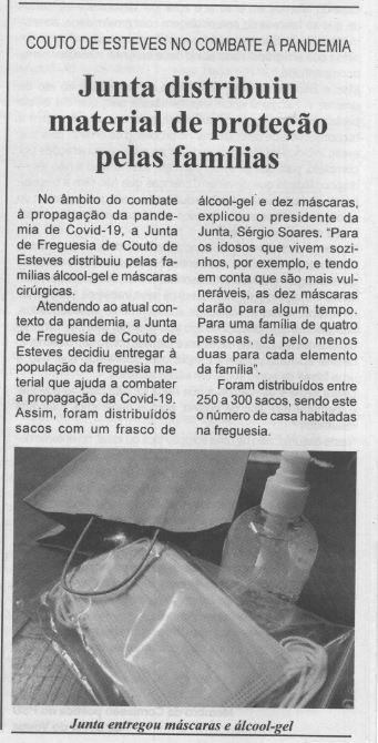 BV-1.ªfev.'21-p.6-Couto de Esteves no combate à pandemia : Junta distribuiu material de proteção pelas famílias.JPG