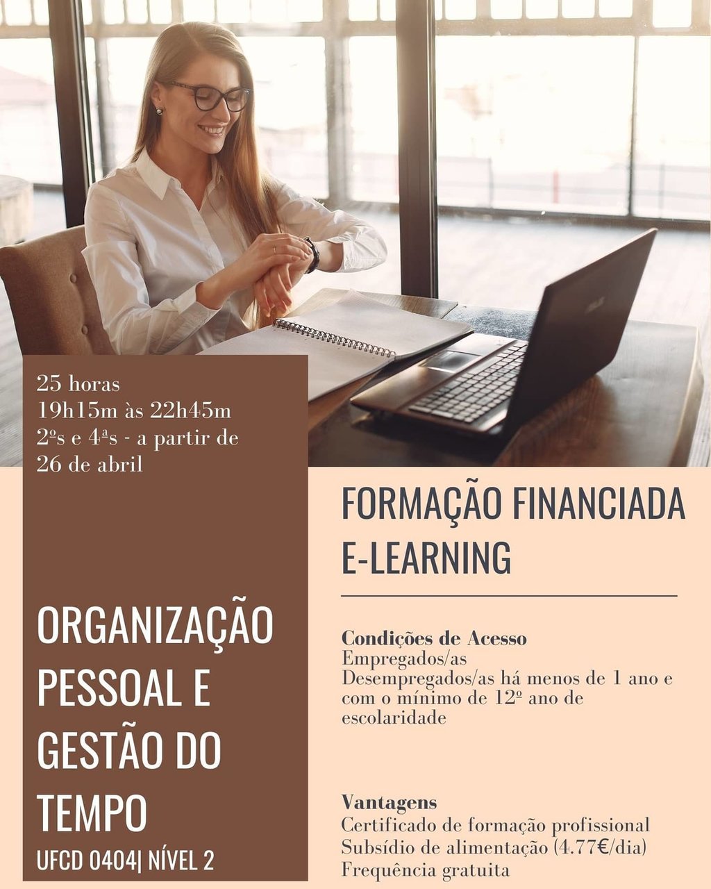 Formação - 26 de Abril - Organização pessoal e gestão do tempo