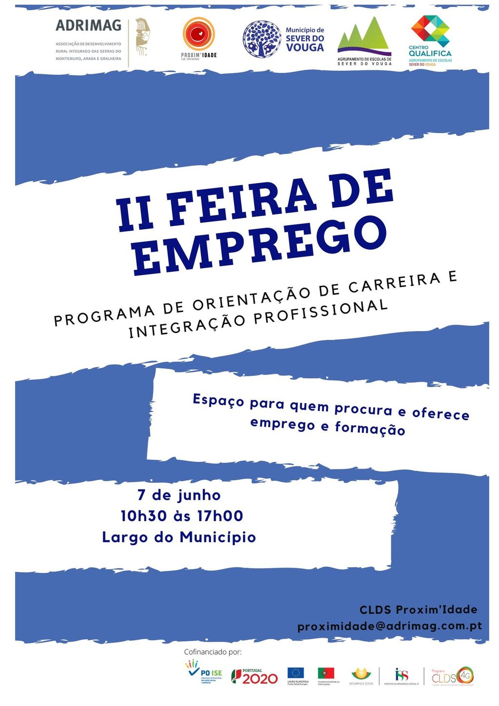 7 junho - Feira de Emprego - Largo do Municipio