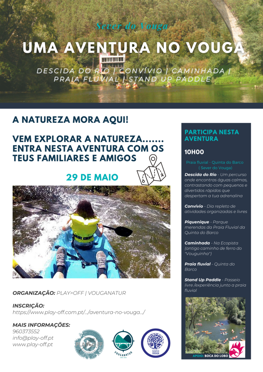 29 maio - UMA AVENTURA NO VOUGA - programa