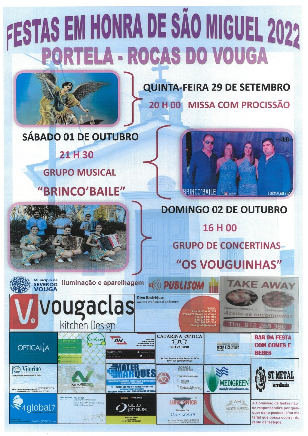 29 setembro - 1 e 2 outubro - S. Miguel - Portela